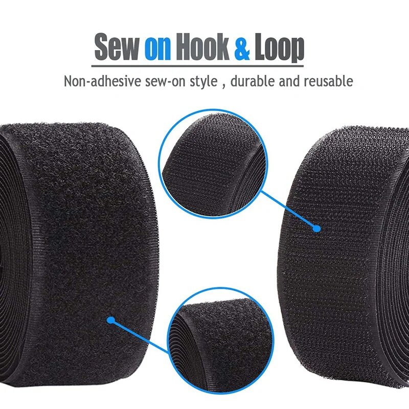 Velcro Sew On - 1M Sew on Hook and Loop