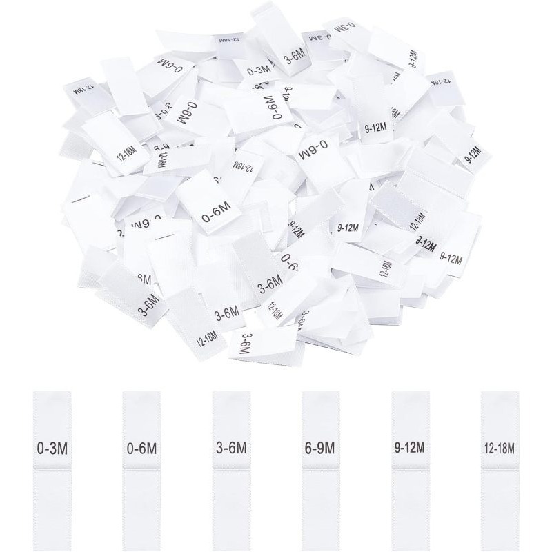 Sewing Labels - 600 Pcs Clothing Month Labels 6