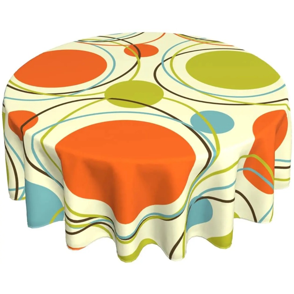 Century Textile & Sewing Supply Online Shopping - Table Cloth Colorful 1950s Retro Abstract