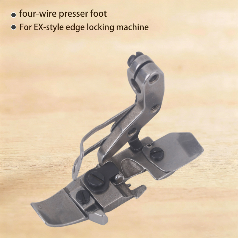 1PCS Four-Thread Presser Foot  - Textile Sewing Machines ulasan dan harga