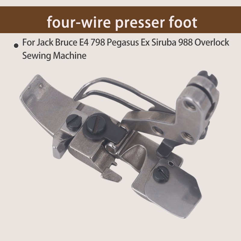 1PCS Four-Thread Presser Foot  - Textile Sewing Machines ulasan dan harga