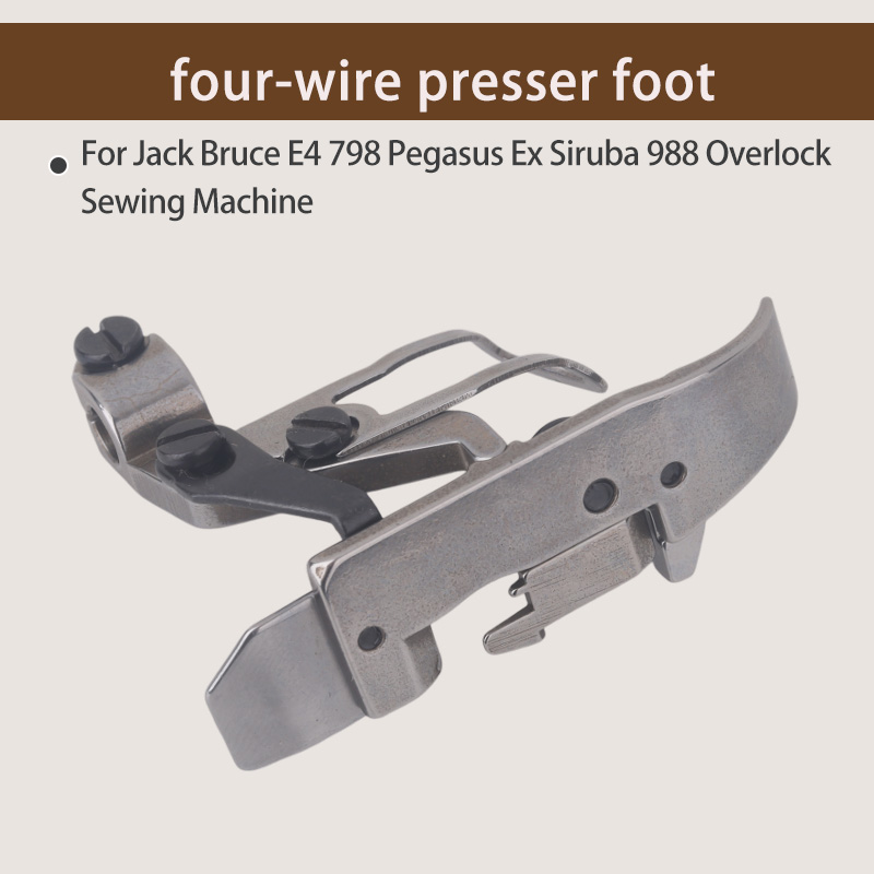 1PCS Four-Thread Presser Foot  - Textile Sewing Machines ulasan dan harga