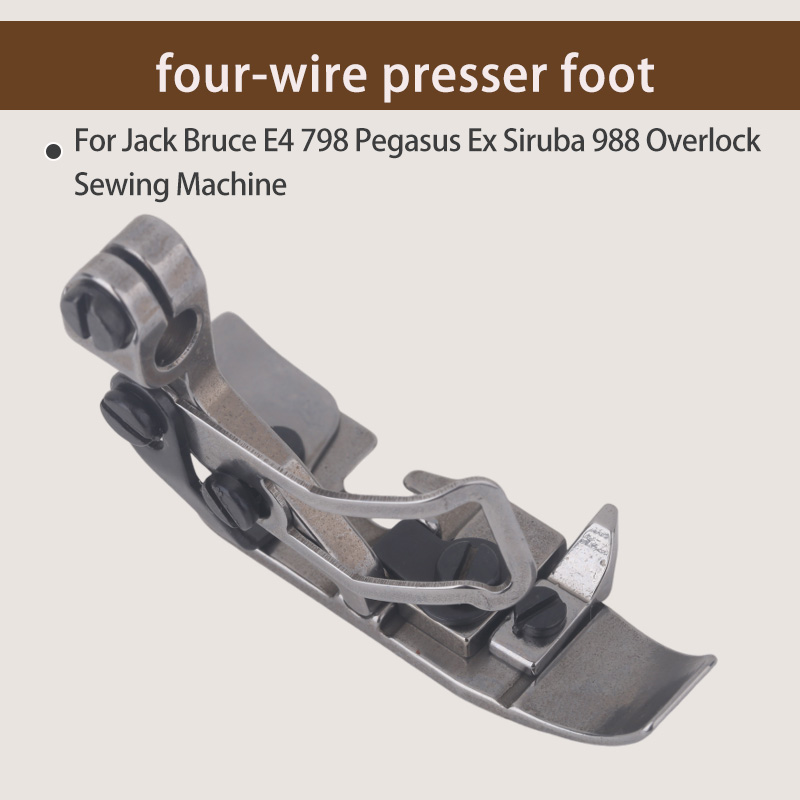 1PCS Four-Thread Presser Foot  - Textile Sewing Machines ulasan dan harga