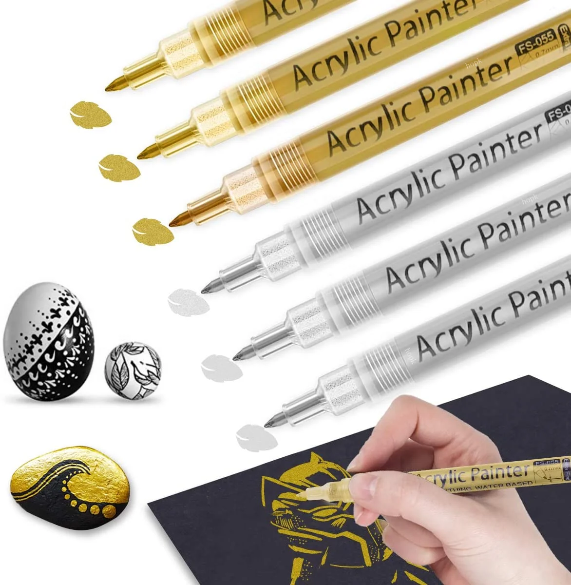 3Pcs/set White Acrylic Paint P - Copic Marker Classic ulasan dan harga