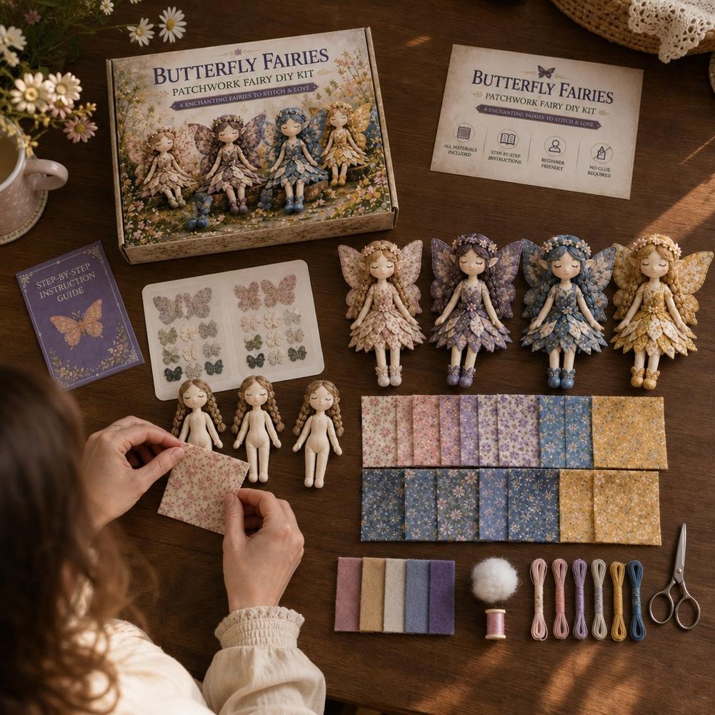 DIY Fairy Patchwork Sewing Kit - Is Sewing Textile Art ulasan dan harga