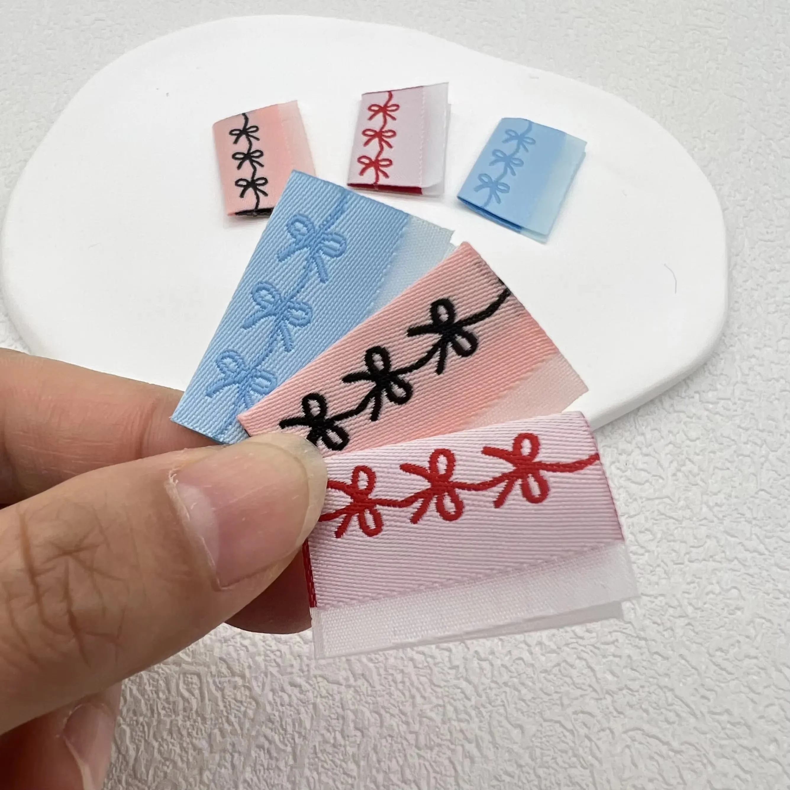 Color bow small side label han - Sewing Labels ulasan dan harga