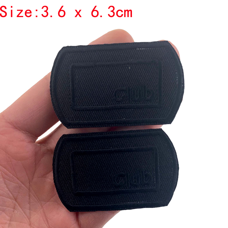 5Pcs Black Patches for Clothes - Velcro Sew On ulasan dan harga