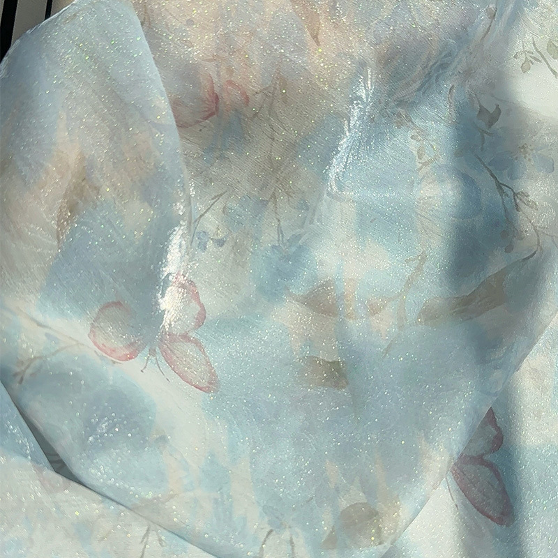 1m Chinese Style Floral Jacqua - Sewing Garments ulasan dan harga