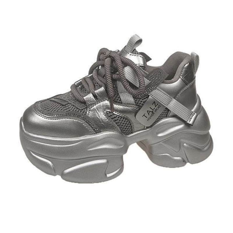 Women Mesh Chunky Sneakers Aut - Sewing Latex ulasan dan harga