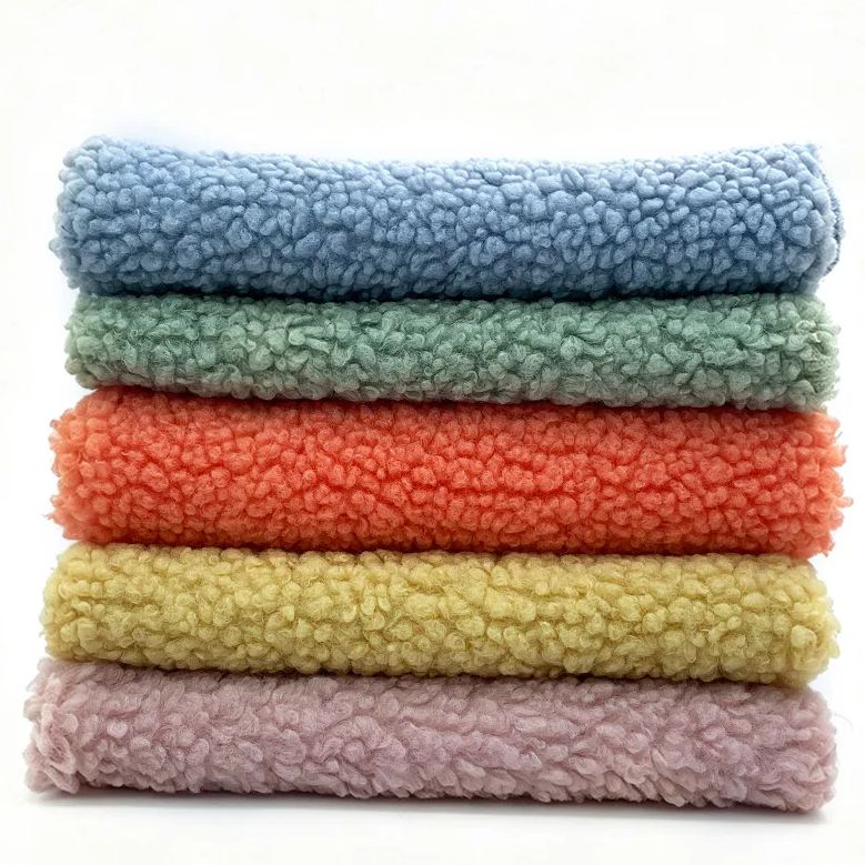 Teddy Sherpa Fleece Fabric Pie - Sewing Garments ulasan dan harga