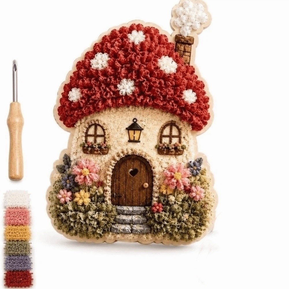 House Scene Poke Art Kit No Se - Is Sewing Textile Art ulasan dan harga