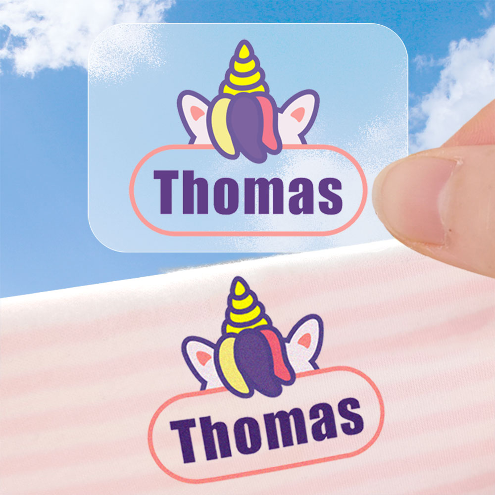 Custom Iron on Name Sticker Pe - Sewing Labels ulasan dan harga