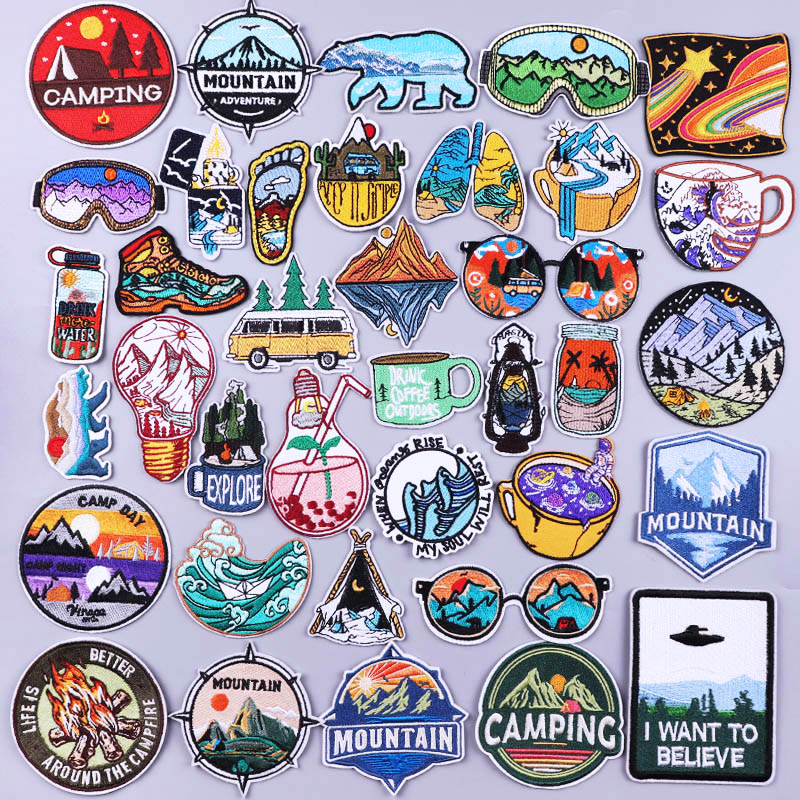 Outdoor Iron On Patches For Cl - Velcro Sew On ulasan dan harga