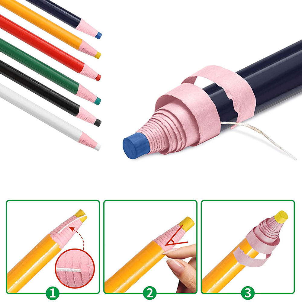 6 Color Sewing Marker Pencil T - Tailor Chalk Marker ulasan dan harga