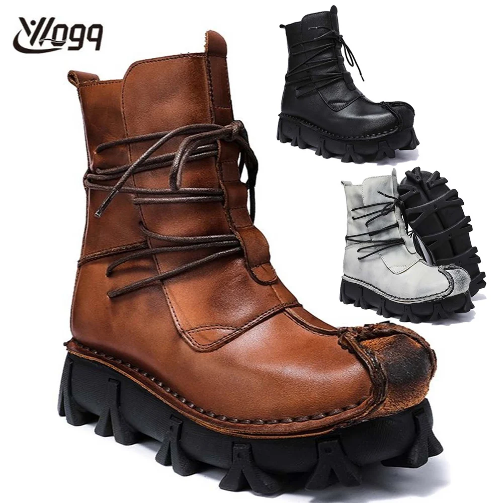 Men's Genuine Leather Skull Bo - Sewing Latex ulasan dan harga